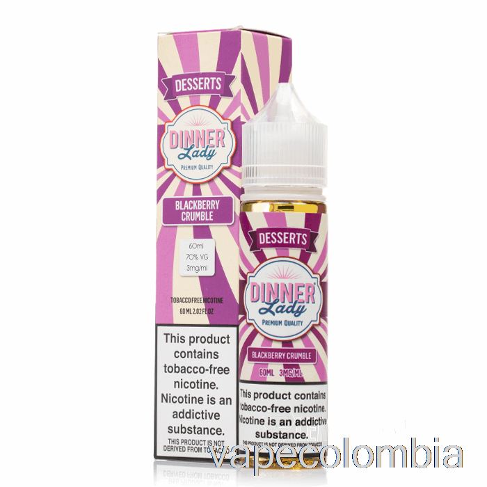 Vape Desechable Blackberry Crumble - E-líquido Vape Cena Lady - 60ml 0mg